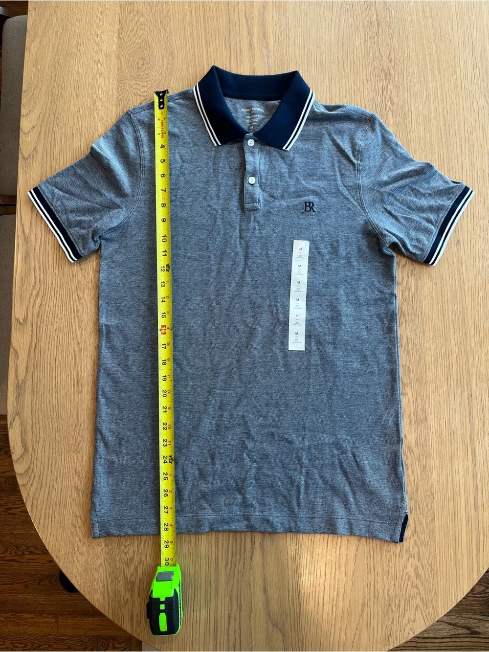 NWT Men’s Banana Republic Factory Slim-Fit Monogram Pique Polo Shirt Size M Tall